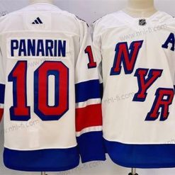 New York Rangers #10 Artemi Panarin Valkoinen 2024 Stadium Series Ommeltu Paita – Miesten