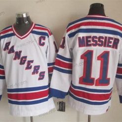 New York Rangers #11 Mark Messier 1993 Valkoinen Retro CCM Paita – Miesten