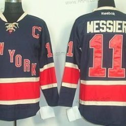 New York Rangers #11 Mark Messier Laivastonsininen Sininen Vieras 85Th Paita – Miesten