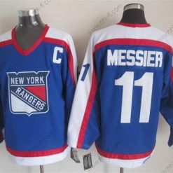 New York Rangers #11 Mark Messier Sininen With Valkoinen Retro CCM Paita – Miesten