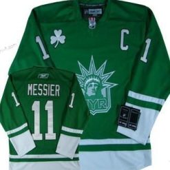 New York Rangers #11 Mark Messier St. Patrick’S Day Vihreä Paita – Miesten