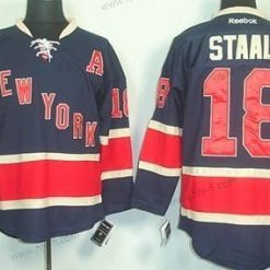 New York Rangers #18 Marc Staal Laivastonsininen Sininen 85Th Paita – Miesten