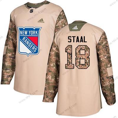 New York Rangers #18 Marc Staal Maastokuvio Aito 2017 Veterans Day Ommeltu NHL Paita – Nuoret