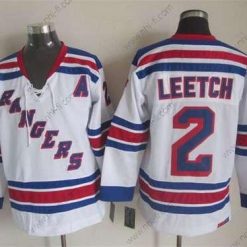 New York Rangers #2 Brian Leetch Valkoinen CCM Vintage Paita – Miesten