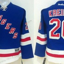 New York Rangers #20 Chris Kreider Sininen Paita – Lasten