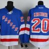 New York Rangers #20 Chris Kreider Sininen Paita – Miesten