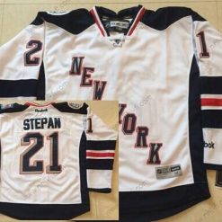 New York Rangers #21 Derek Stepan 2014 Stadium Series Valkoinen Paita – Miesten