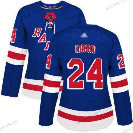 New York Rangers #24 Kaapo Kakko Royal Sininen Kotiottelu Aito Ommeltu Jääkiekko Paita – Naisten