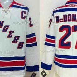 New York Rangers #27 Ryan Mcdonagh Valkoinen Paita – Miesten