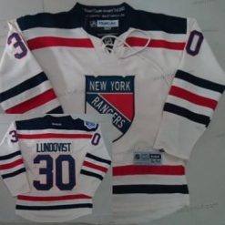 New York Rangers #30 Henrik Lundqvist 2012 Talvi Klassinen Kerma Paita – Lasten