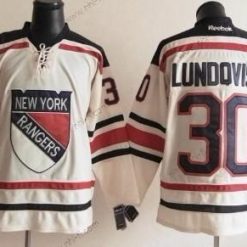 New York Rangers #30 Henrik Lundqvist 2012 Talvi Klassinen Kerma Paita – Miesten