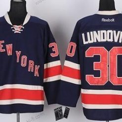 New York Rangers #30 Henrik Lundqvist Laivastonsininen Sininen Vieras 85Th Paita – Lasten