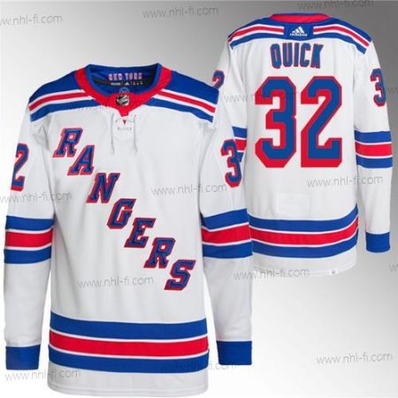 New York Rangers #32 Jonathan Quick Valkoinen Ommeltu Paita – Miesten