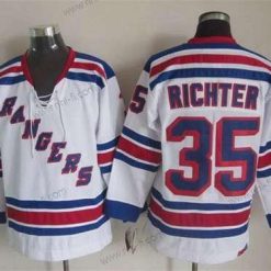 New York Rangers #35 Mike Richter Valkoinen CCM Vintage Paita – Miesten