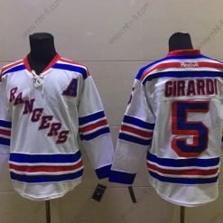 New York Rangers #5 Dan Girardi Valkoinen Paita – Miesten