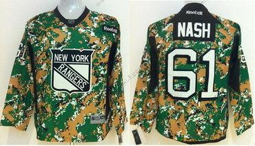 New York Rangers #61 Rick Nash 2014 Maastokuvio Paita – Lasten