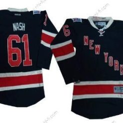 New York Rangers #61 Rick Nash Dark Sininen Vieras 85Th Paita – Lasten