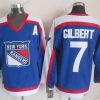 New York Rangers #7 Rod Gilbert Sininen With Valkoinen Retro CCM Paita – Miesten