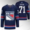 New York Rangers #71 Tyler Pitlick Laivastonsininen Ommeltu Paita – Miesten