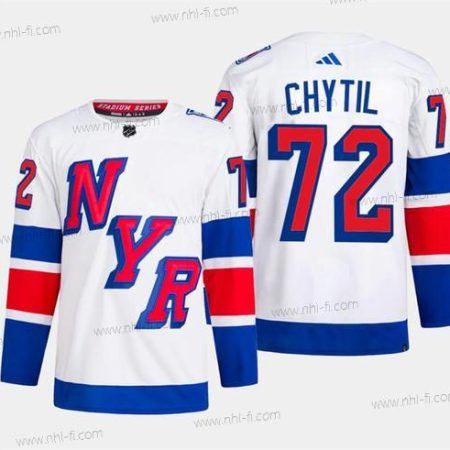 New York Rangers #72 Filip Chytil Valkoinen 2024 Stadium Series Ommeltu Paita – Miesten