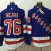 New York Rangers #76 Brady Skjei Royal Sininen Kotiottelu 2017-2018 Jääkiekko Ommeltu NHL Paita – Miesten