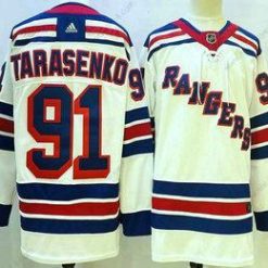 New York Rangers #91 Vladimir Tarasenko Valkoinen Ommeltu NHL Paita – Miesten