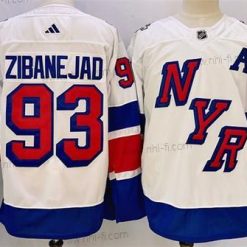 New York Rangers #93 Mika Zibanejad Valkoinen 2024 Stadium Series Ommeltu Paita – Miesten