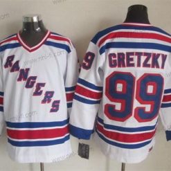 New York Rangers #99 Wayne Gretzky 1993 Valkoinen Retro CCM Paita – Miesten