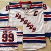 New York Rangers #99 Wayne Gretzky 1999-00 Valkoinen CCM Vintage Paita – Miesten