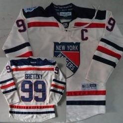 New York Rangers #99 Wayne Gretzky 2012 Talvi Klassinen Kerma Paita – Lasten