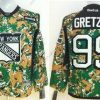 New York Rangers #99 Wayne Gretzky 2014 Maastokuvio Paita – Lasten