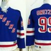 New York Rangers #99 Wayne Gretzky Sininen Retro Paita – Lasten