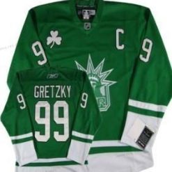 New York Rangers #99 Wayne Gretzky St. Patrick’S Day Vihreä Paita – Miesten