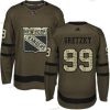 New York Rangers #99 Wayne Gretzky Vihreä Salute to Service Ommeltu NHL Paita – Nuoret