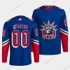 New York Rangers Räätälöidyt Sininen 2022 Käänteinen Retro Ommeltu Paita – Miesten