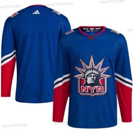 New York Rangers Tyhjä Sininen 2022-23 Käänteinen Retro Ommeltu Paita – Miesten