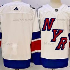 New York Rangers Tyhjä Valkoinen 2024 Stadium Series Ommeltu Paita – Miesten