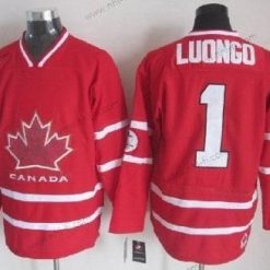 Nike 2010 Olympics Kanada #1 Roberto Luongo Punainen Paita – Miesten