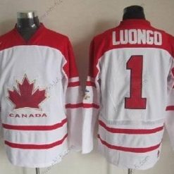 Nike 2010 Olympics Kanada #1 Roberto Luongo Valkoinen Paita – Miesten