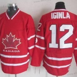 Nike 2010 Olympics Kanada #12 Jarome Iginla Punainen Paita – Miesten