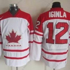 Nike 2010 Olympics Kanada #12 Jarome Iginla Valkoinen Paita – Miesten