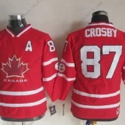 Nike 2010 Olympics Kanada #87 Sidney Crosby Punainen Paita – Lasten