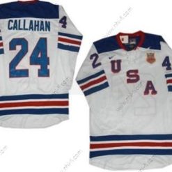 Nike 2010 Olympics USA #24 Ryan Callahan Valkoinen Paita – Miesten