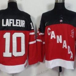 Nike 2014/15 Kanadan maajoukkue #10 Guy Lafleur Retired Pelaaja Punainen 100th Vuosipäivä Paita – Miesten