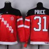 Nike 2014/15 Kanadan maajoukkue #31 Carey Price Punainen 100th Paita – Lasten