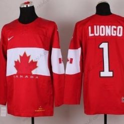 Nike 2014 Olympics Kanada #1 Roberto Luongo Punainen Paita – Miesten