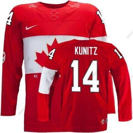 Nike 2014 Olympics Kanada #14 Chris Kunitz Punainen Paita – Miesten