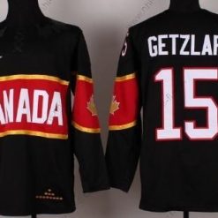 Nike 2014 Olympics Kanada #15 Ryan Getzlaf Musta Paita – Miesten