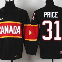 Nike 2014 Olympics Kanada #31 Carey Price Musta Paita – Lasten