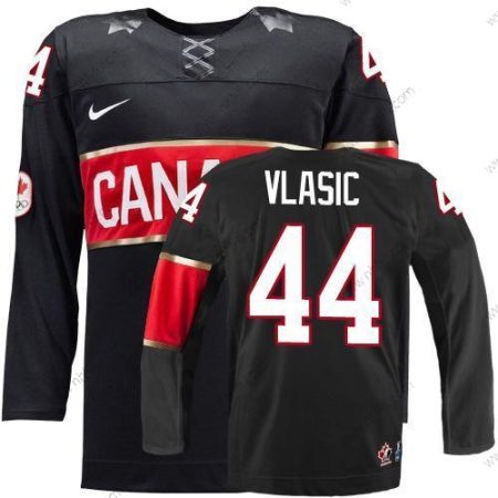 Nike 2014 Olympics Kanada #44 Marc-Edouard Vlasic Musta Paita – Miesten